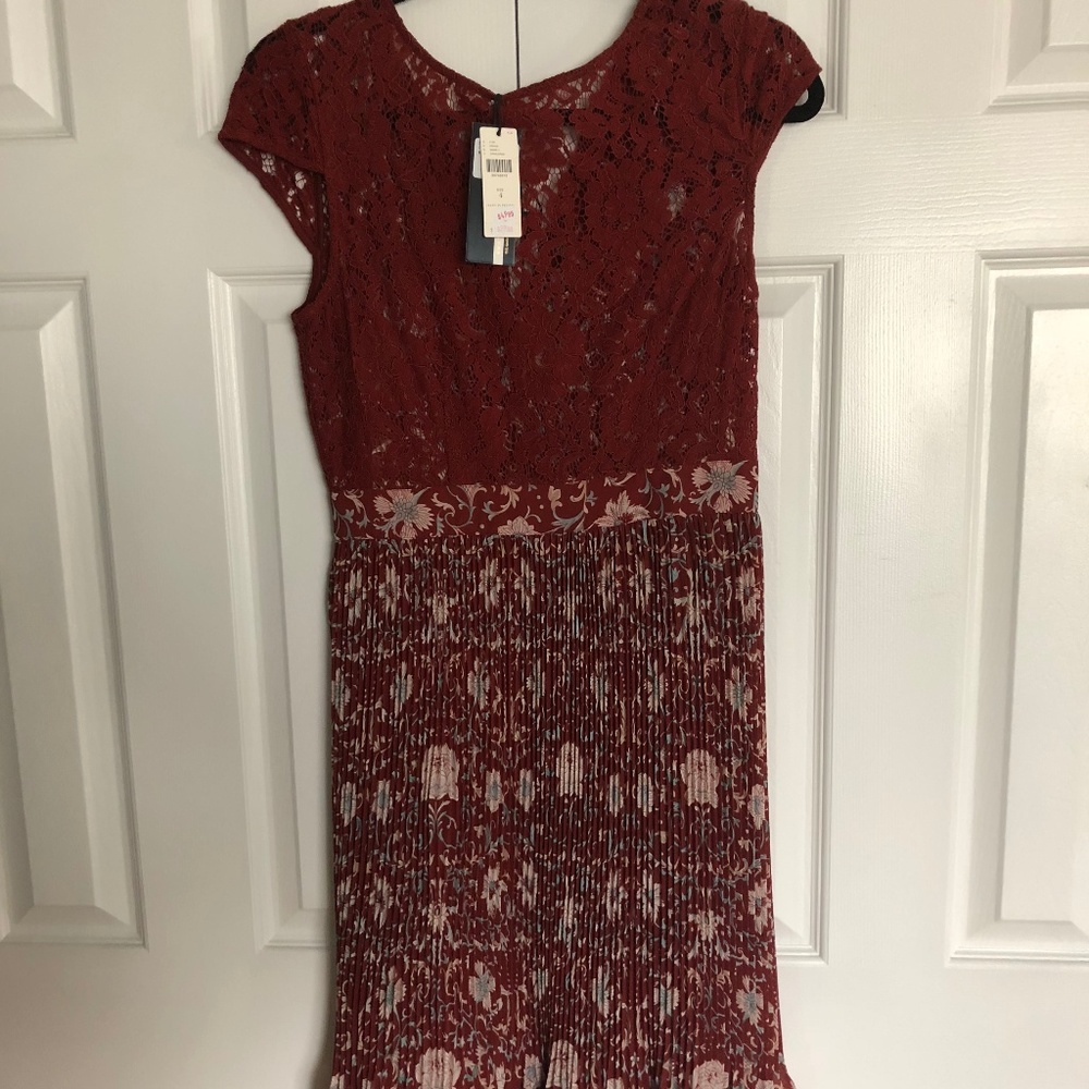 Anthropologie Arcadia Pleat Dress